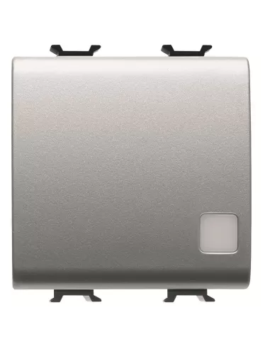 Gewiss gw14173 button 2m 1p na 16a ill sign titanium